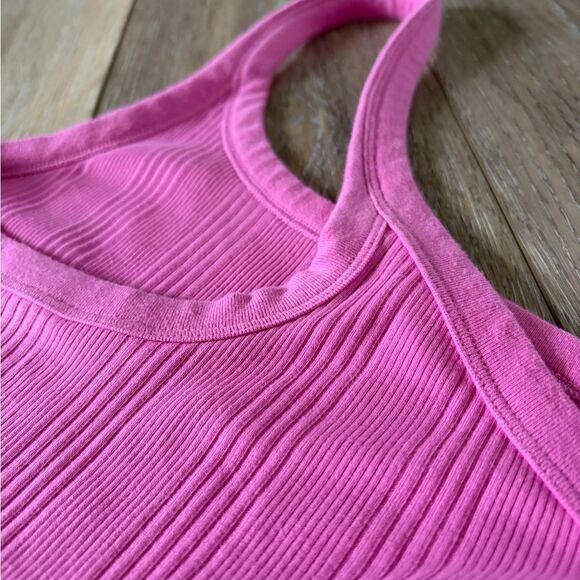 Aerie Pink Ribbed One-Shoulder Dress Women's Size Small - Picture 8 of 11